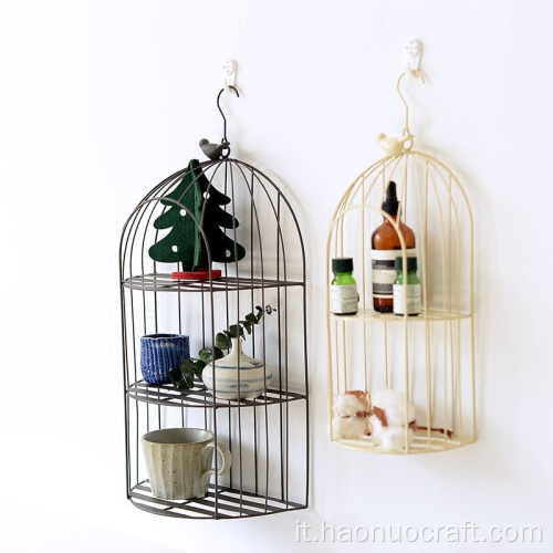 Scaffale creativo per mobili da appendere alla parete della gabbia per uccelli
